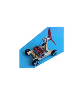 Детский конструктор DIY STEM-образование Автомобиль с пропеллером (16484)