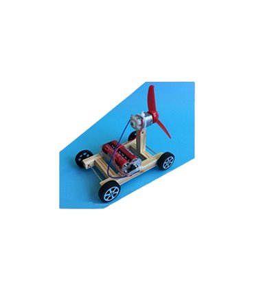 Детский конструктор DIY STEM-образование Автомобиль с пропеллером (16484)