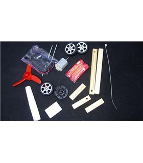 Детский конструктор DIY STEM-образование Автомобиль с пропеллером (16484)