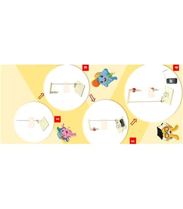 STEM-конструктор подъемный кран с электромеханическим приводом (16457)