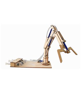 STEM-конструктор механический робот манипулятор на гидро- пневмоприводе (16455)