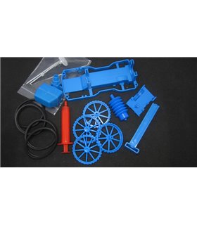 STEM-конструктор движущейся робот-машинка с пневмодвигателем на сжатом воздухе (16472)