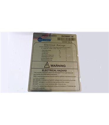 Солнечная панель YADOO SOLAR 18V 30W 63*36см (17402)