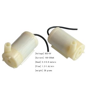 Водяной насос горизонтальный погружной мини-насос DC3-5V 3W для DIY-устройств (15818)