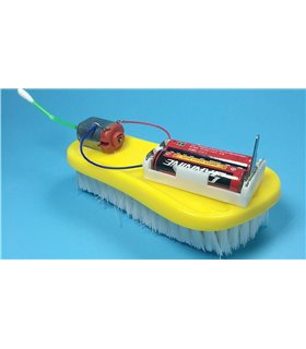 STEM-конструктор робот-щетка с электромеханическим вибрационным приводом (16461)