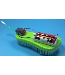 STEM-конструктор робот-щетка с электромеханическим вибрационным приводом (16461)