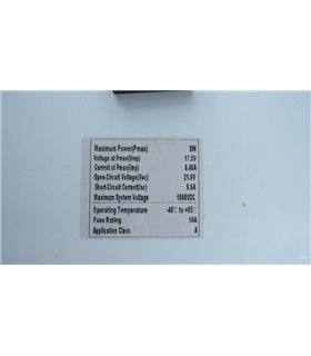 Солнечная панель поликристалл 8W 18V 35*21см (18915)