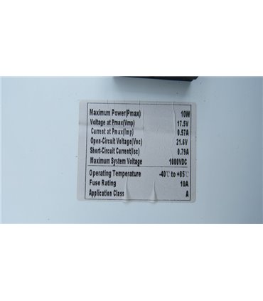 Солнечная панель поликристалл 10W 18V 35*25см (18913)