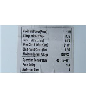 Солнечная панель поликристалл 10W 18V 35*25см (18913)