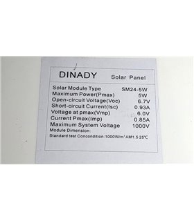 Солнечная панель гибкая 5W 6V 300*190мм (17385)