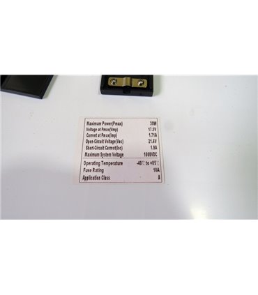 Солнечная панель 30W 18V 555*360мм (17386)