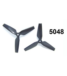 Пропеллеры лопасти квадрокоптера дрона HSKRC 5048 тройные пара (14831)