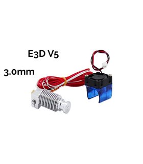Комплект экструдер E3D V5 под нить 3.0mm короткий (16339)