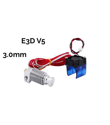 Комплект экструдер E3D V5 под нить 3.0mm короткий (16339)