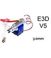 Комплект экструдер E3D V5 под нить 3.0mm длинный с трубкой и вентилятором (16338)
