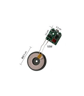 Беспроводная зарядка для телефона модуль DIY 10W 5V 9V (18610)
