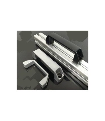 Алюминиевая ручка под профиль черная 180мм (16680)