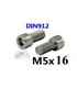 Болт метрический с шестигранной головкой DIN912 M5*16 (16139)