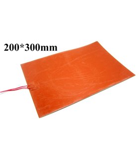 Нагревательная пластина из силиконового каучука 300W 200*300mm 3D-принтера (15811)