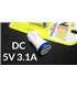 Автомобильное зарядное автозарядка 2*USB 5V 3.1A (15536)