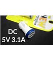 Автомобильное зарядное автозарядка 2*USB 5V 3.1A (15536)