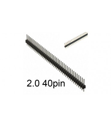 Однорядные штырки на плату шаг 2.0 40pin (14883)