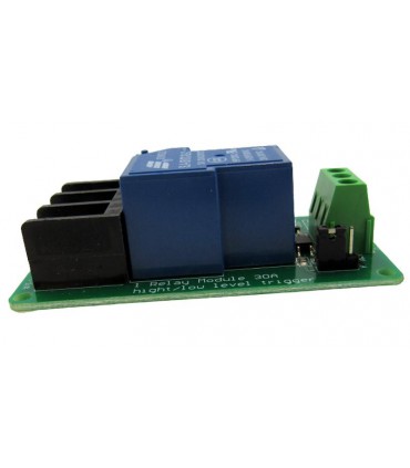 Одноканальный релейный модуль 5V 30A с изоляцией оптопары (17926)