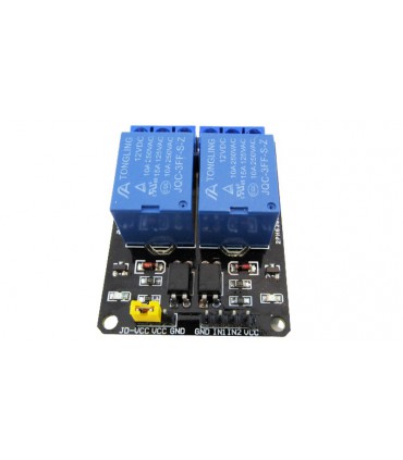 Модуль реле 2-х канальный 12VDC 10A для Arduino (18572)