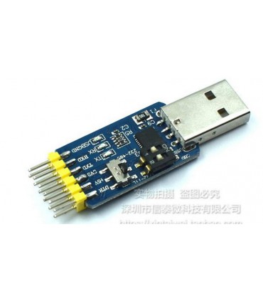 Многофункциональный модуль CP2102 USB в TTL 485232 совместимость с 3.3V 5V (17875)