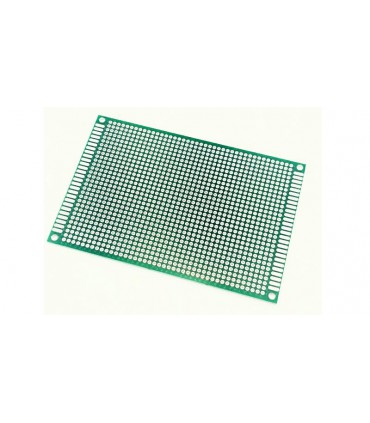 Макетная монтажная плата двухсторонняя PCB 2.54 8*12см (16306)