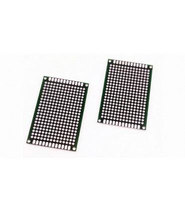 Макетная монтажная плата двухсторонняя PCB 2.54 4*6cм (16308)