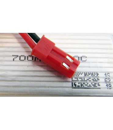 Высокотоковый аккумулятор LiPo 3.7V 20C 802351 700mah jst 19.5g (16012)