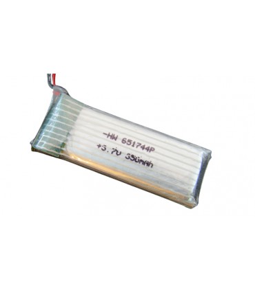 Высокотоковый аккумулятор LiPo 3.7V 20C 702036 651744 350mah molex 8.1g (16018)