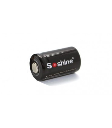 Батарейка Soshine CR123A 1600mAh Lithium 3V not rechargable (15001)