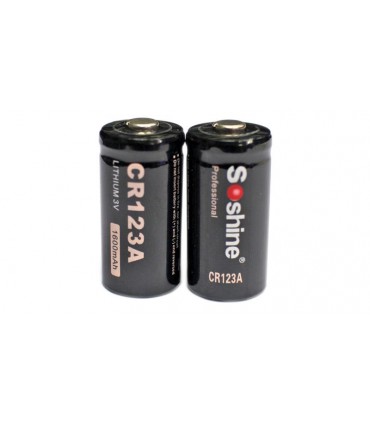 Батарейка Soshine CR123A 1600mAh Lithium 3V not rechargable (15001)