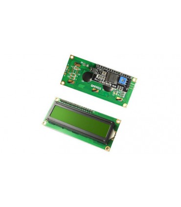 Дисплей 1602 5V зеленый экран с интерфейсной шиной IIC I2C (17648)