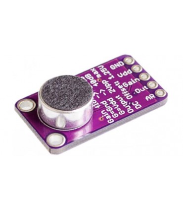 Модуль электретного микрофона MAX9814 для Arduino (17561)