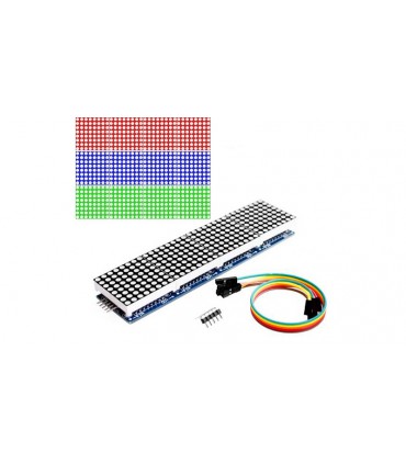 Модуль на четыре матрицы 1088AS с драйверами MAX7219 (17556)