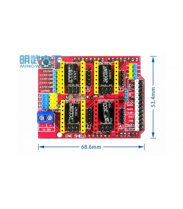 Плата расширения A4988 3D CNC Shield v3.0 Arduino (11549)