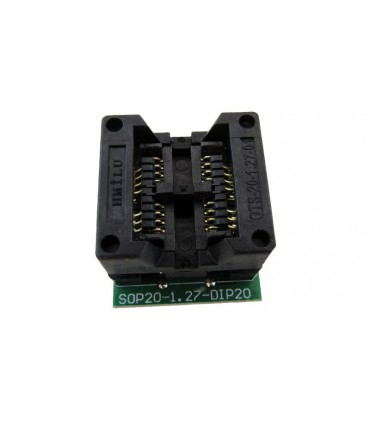 Адаптер ZIF для программирования OTS20 1.27mm SOP20 to DIP20 (16599)