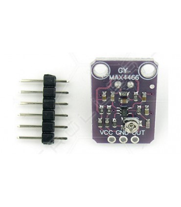 Электретный микрофонный усилитель регулируемый GY-MAX4466 MAX4466 (17644)