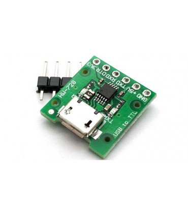 Конвертер USB-TTL CH340E 3.3V 5V USB UART RS232 TTL (17545)