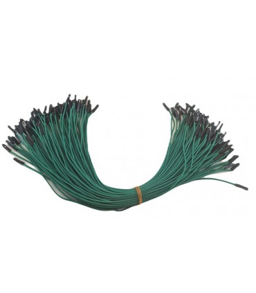 Кабель жгут Dupont силикон 30см папа зеленый 1шт (19405)