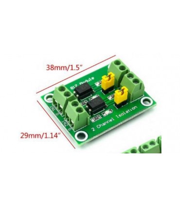 Оптопара PC817 2-х канальный модуль управления напряжением (17641)