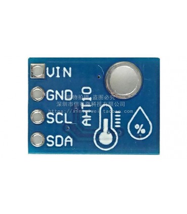 Цифровой модуль измерения температуры и влажности AHT10 I2C аналог SHT20 (17874)