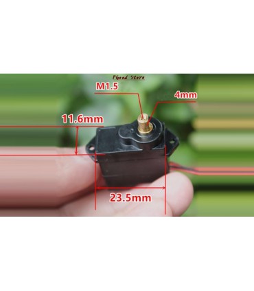 Сервопривод DC 3-6V М10 с металлическим редуктором 360 градусов (19085)