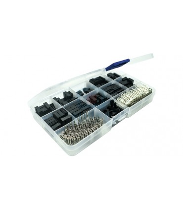 Комплект соединительных дюпонов с клеммами Dupont 2.54mm 620штук (18949)