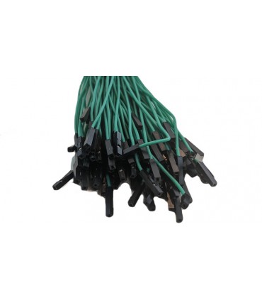 Кабель жгут Dupont силикон 30см папа мама зеленый 1шт (19404)