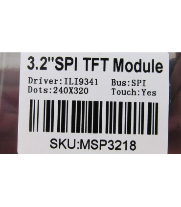 Сенсорный цветной TFT ЖК дисплей SPI 3.2 дюймы 320*240 ILI9341 (18608)