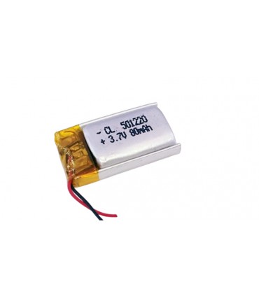 Аккумулятор LiPo 501220 с платой защиты 3.7V 80mah (15564)